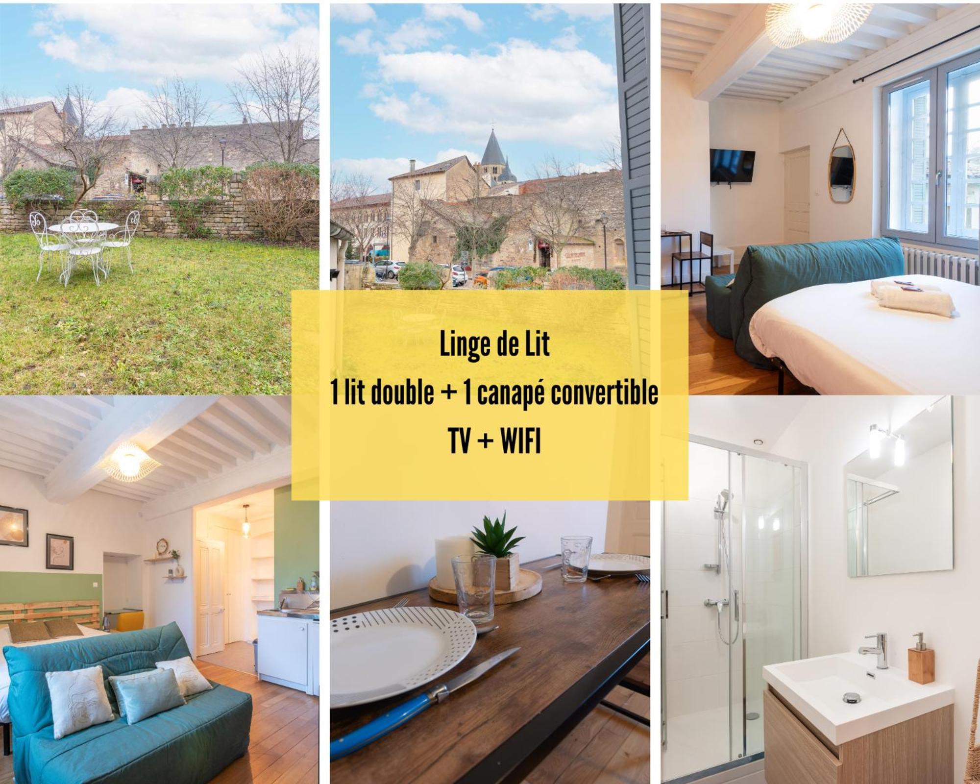 Cabana & La Place De L'Abbaye - Centre-Ville, Jardin Cluny Exteriér fotografie